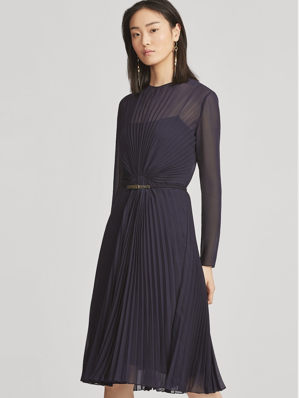 Ralph Lauren Collection Navy Cleona Dress